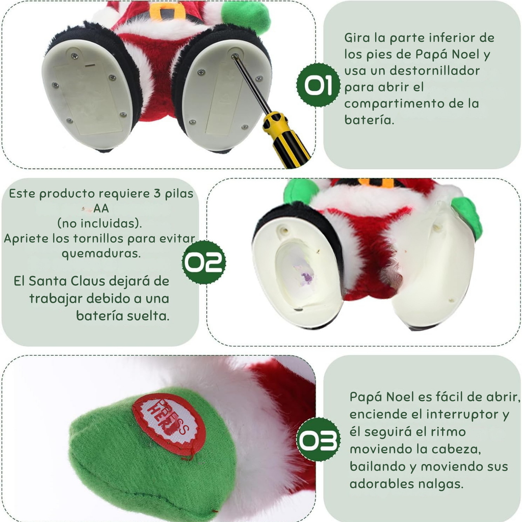 Papá Noel Twerking Bailarín